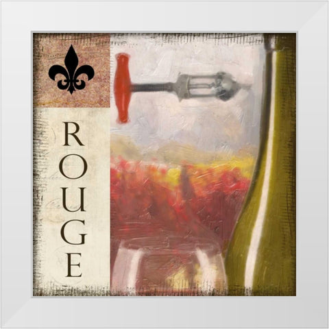 ROUGE VINEYARD White Modern Wood Framed Art Print by Greene, Taylor