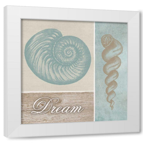 Dream Shells White Modern Wood Framed Art Print by Greene, Taylor