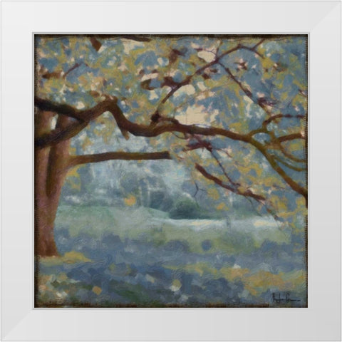 Azure Landscape White Modern Wood Framed Art Print by Greene, Taylor