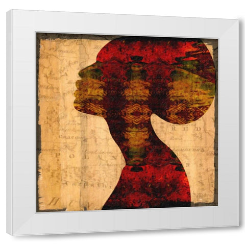 Nubian Queen II White Modern Wood Framed Art Print by Greene, Taylor