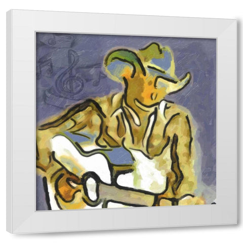Tennesse Blues White Modern Wood Framed Art Print by Greene, Taylor