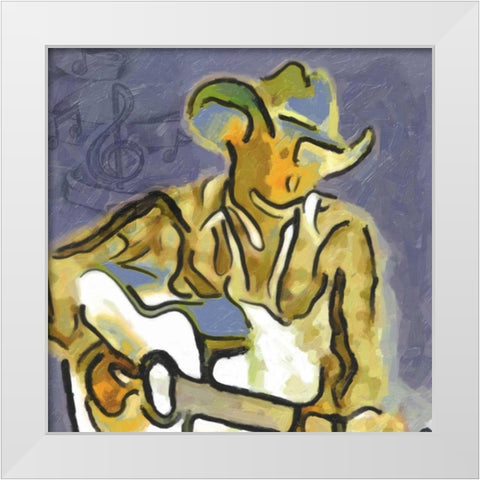 Tennesse Blues White Modern Wood Framed Art Print by Greene, Taylor