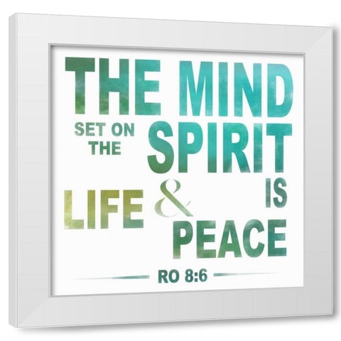 The Mind White Modern Wood Framed Art Print by Greene, Taylor