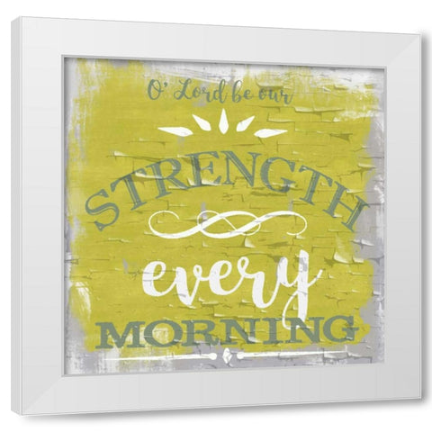 Be Our Strength Rustic Yellow White Modern Wood Framed Art Print by Greene, Taylor