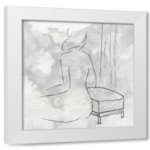 Relax II White Modern Wood Framed Art Print by Greene, Taylor