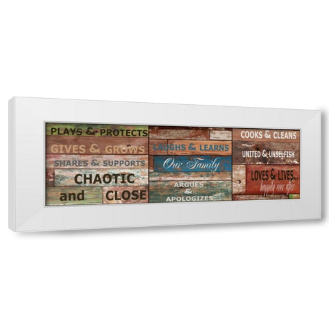 Rustic Rules B White Modern Wood Framed Art Print by Greene, Taylor