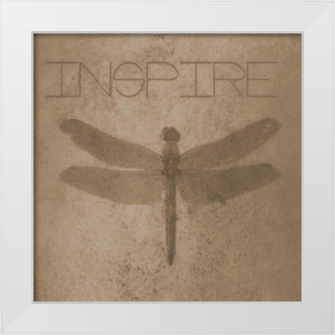 Inspire Silhouette White Modern Wood Framed Art Print by Greene, Taylor