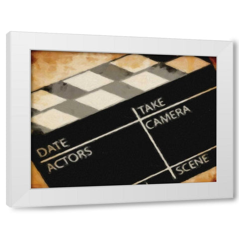 Scene White Modern Wood Framed Art Print by Greene, Taylor