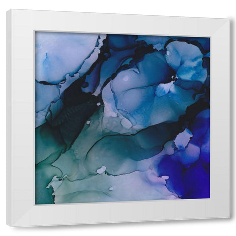 Fractured Belief White Modern Wood Framed Art Print by Troisi, Jonny
