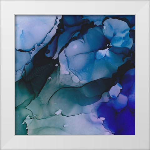 Fractured Belief White Modern Wood Framed Art Print by Troisi, Jonny