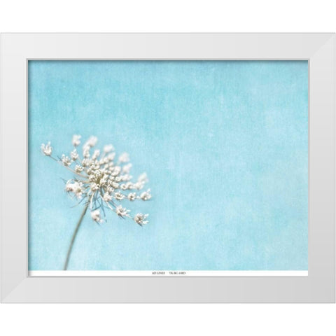 Lace Texture White Modern Wood Framed Art Print by Telik, Tracey