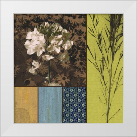 Morning Dew White Modern Wood Framed Art Print by Pazan, Tony