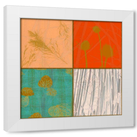 Vivid Patch A White Modern Wood Framed Art Print by Pazan, Tony