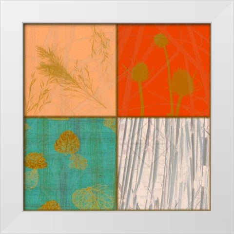 Vivid Patch A White Modern Wood Framed Art Print by Pazan, Tony