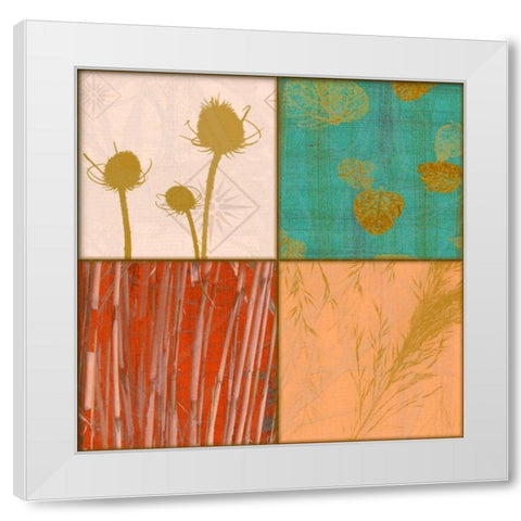 Vivid Patch White Modern Wood Framed Art Print by Pazan, Tony