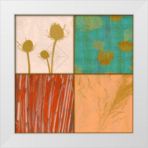 Vivid Patch White Modern Wood Framed Art Print by Pazan, Tony