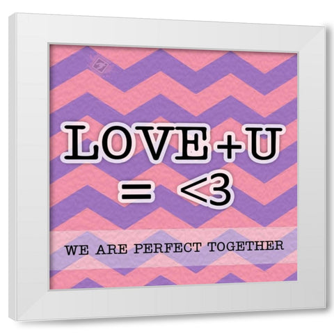 Perfect Together White Modern Wood Framed Art Print by Pazan, Tony