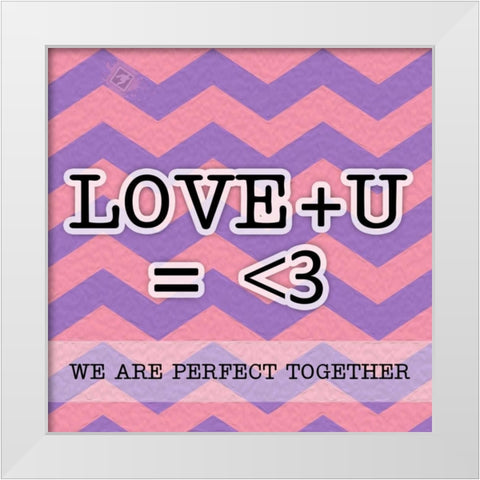 Perfect Together White Modern Wood Framed Art Print by Pazan, Tony