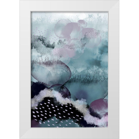 Evolving Ocean Part 2 White Modern Wood Framed Art Print by Urban Epiphany