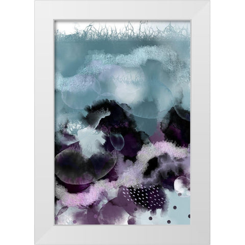 Evolving Ocean Part 3 White Modern Wood Framed Art Print by Urban Epiphany