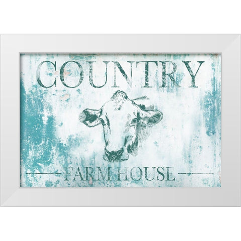 Farm House White Modern Wood Framed Art Print by Brown, Victoria