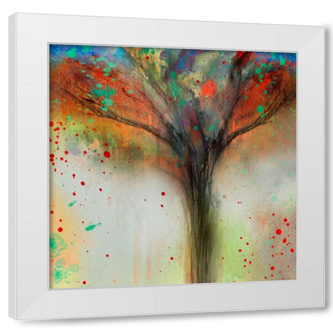 Foggy Morning White Modern Wood Framed Art Print by Brown, Victoria