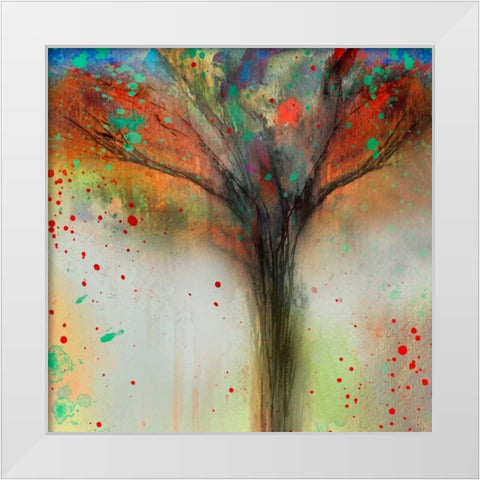 Foggy Morning White Modern Wood Framed Art Print by Brown, Victoria