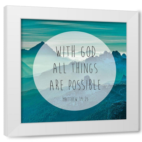 Matthew 19-26 2 White Modern Wood Framed Art Print by Brown, Victoria