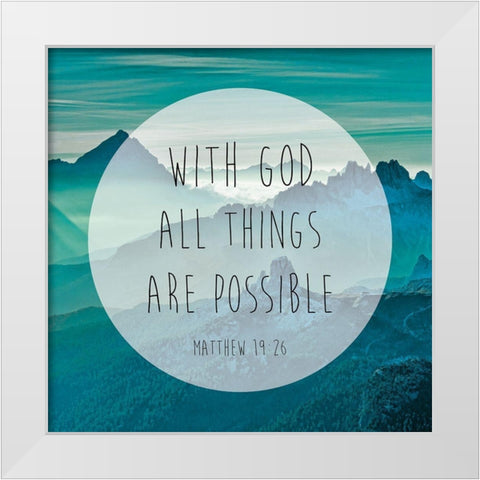 Matthew 19-26 2 White Modern Wood Framed Art Print by Brown, Victoria