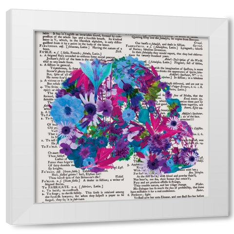 Skull 1.2 White Modern Wood Framed Art Print by Brown, Victoria
