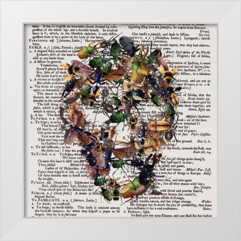 Skull 2.3.2 White Modern Wood Framed Art Print by Brown, Victoria