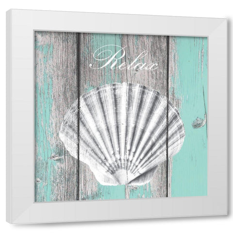 Coastal 1 White Modern Wood Framed Art Print by Brown, Victoria