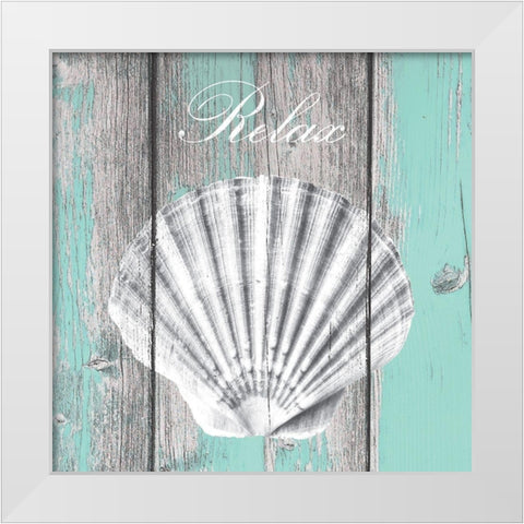 Coastal 1 White Modern Wood Framed Art Print by Brown, Victoria