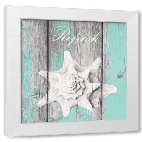 Coastal 5 White Modern Wood Framed Art Print by Brown, Victoria