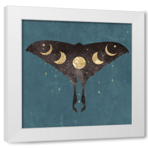La Luna 1 White Modern Wood Framed Art Print by Brown, Victoria