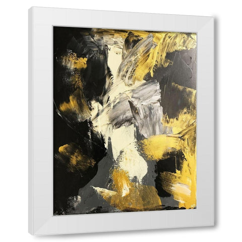 Golden Void White Modern Wood Framed Art Print by Brown, Victoria