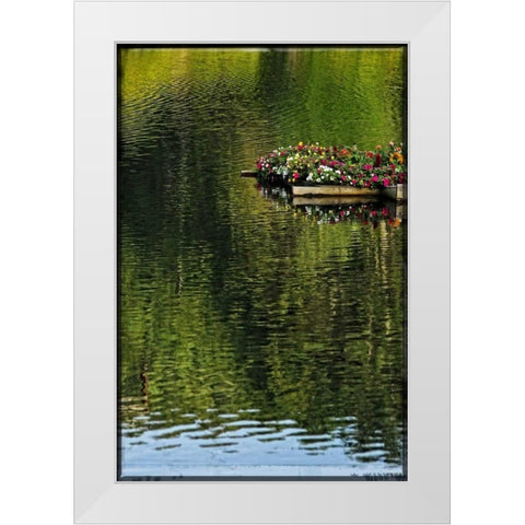 A Floating Garden White Modern Wood Framed Art Print by Foschino, Suzanne