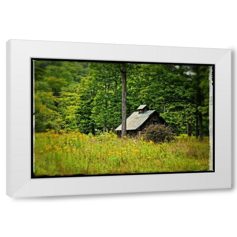 Country Barn 1 White Modern Wood Framed Art Print by Foschino, Suzanne