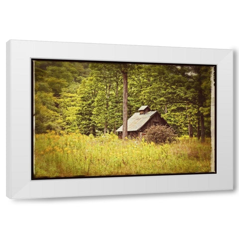Country Barn 1 Vintage White Modern Wood Framed Art Print by Foschino, Suzanne