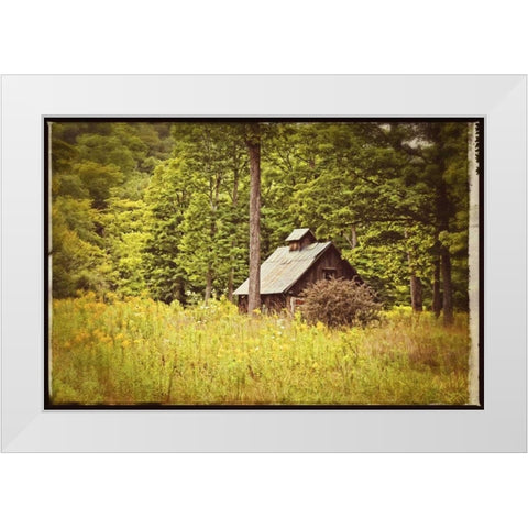 Country Barn 1 Vintage White Modern Wood Framed Art Print by Foschino, Suzanne