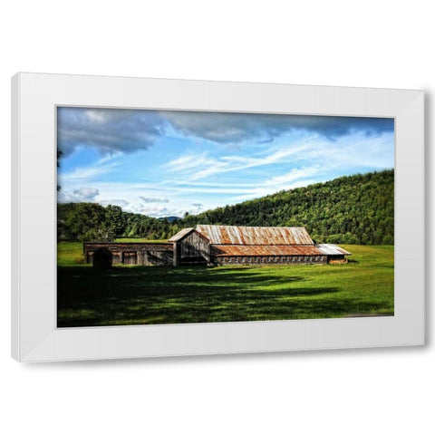Country Barn 3 White Modern Wood Framed Art Print by Foschino, Suzanne