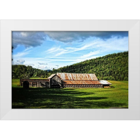 Country Barn 3 White Modern Wood Framed Art Print by Foschino, Suzanne