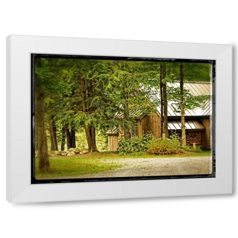 Vintage Country Woods Home White Modern Wood Framed Art Print by Foschino, Suzanne