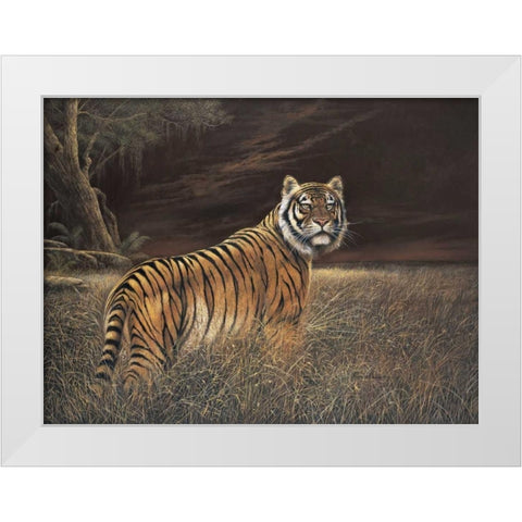 Splendor in the Grass White Modern Wood Framed Art Print by Manning, Ruane