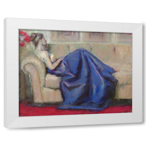 After the Ball I White Modern Wood Framed Art Print by Dyer, Margaret