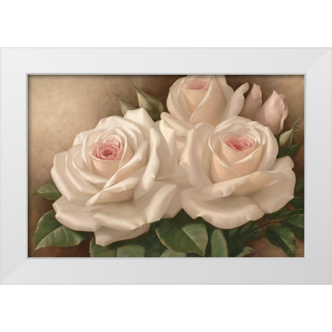 Everlasting White Modern Wood Framed Art Print by Levashov, Igor