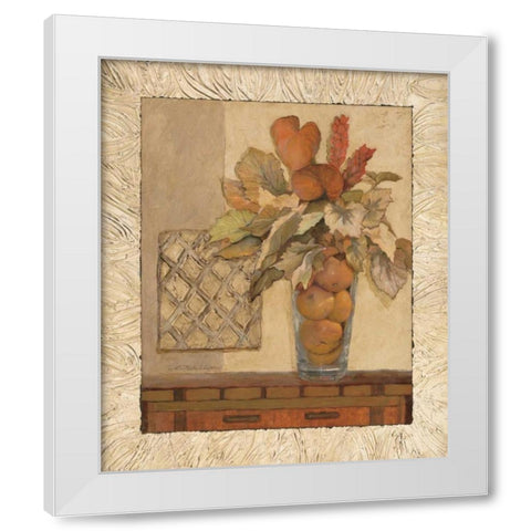 Olson-Citrus Bouquet I White Modern Wood Framed Art Print by Olson, Charlene