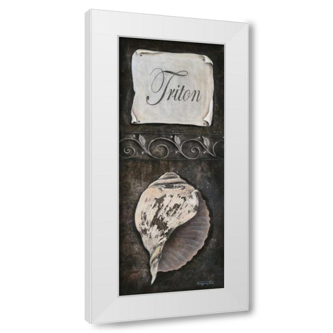 Triton White Modern Wood Framed Art Print by Tava Studios