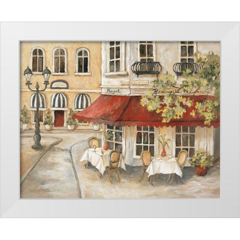 Daytime Cafe II White Modern Wood Framed Art Print by Olson, Charlene