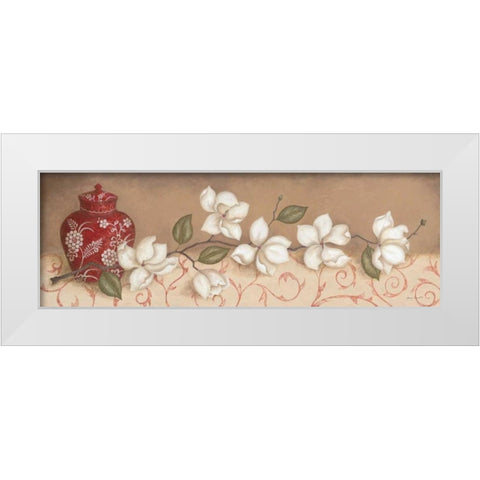 Mantle Masterpiece I White Modern Wood Framed Art Print by Carroll, Jane
